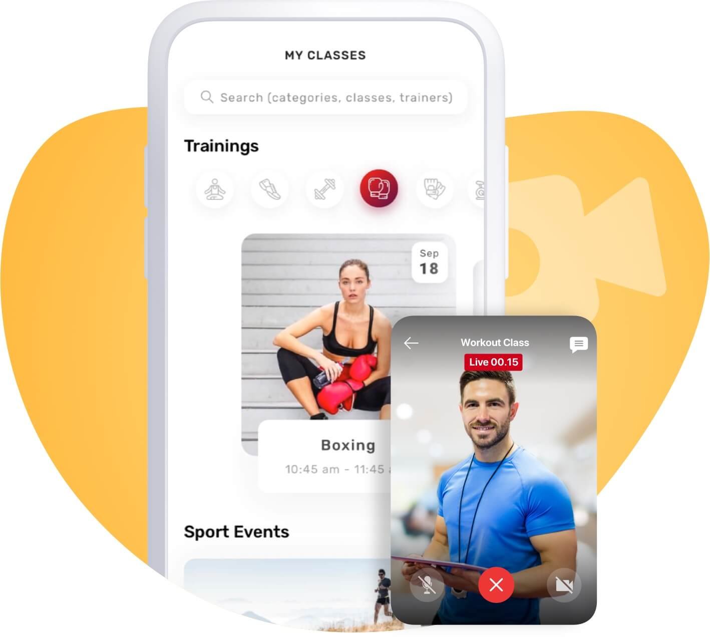 Fitness - Live Classes & Video-based Guidance Fitness Live Classes Video based Guidance