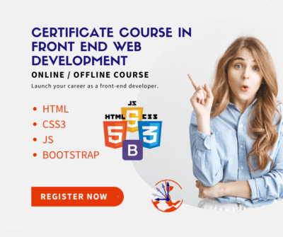 certificate course in front end web development
